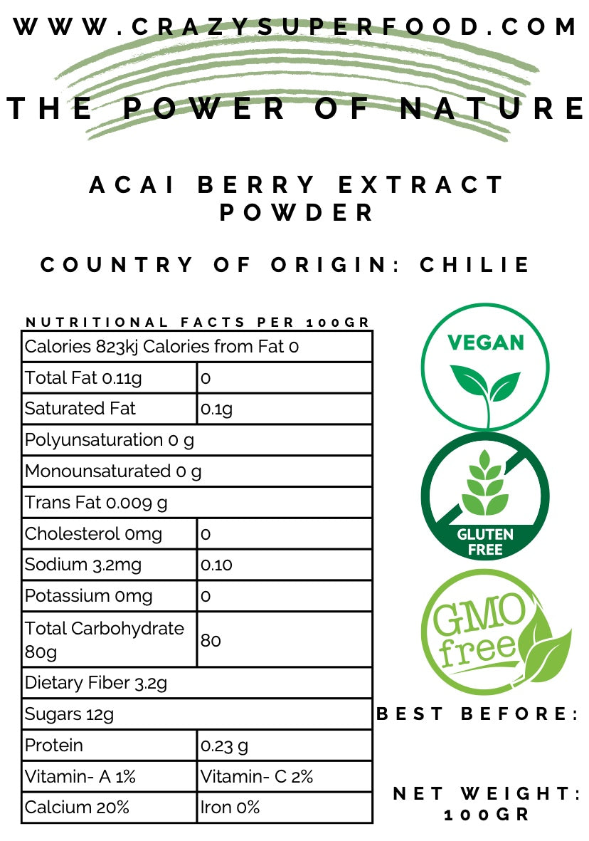 EXTRAIT DE BAIES D'ACAI